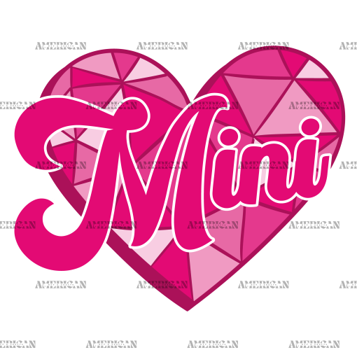Valentine Mini Pink DTF Transfer