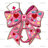 Valentine Nurse Bow-3 DTF Transfer