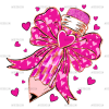 Valentine Pencil DTF Transfer