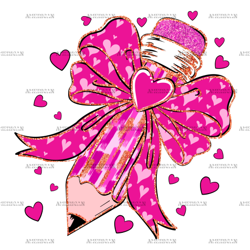 Valentine Pencil DTF Transfer