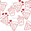 Valentine Pizza-1 UV DTF Transfer