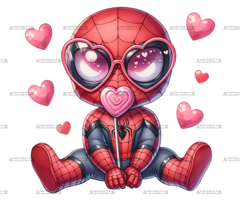 Valentine Spider DTF Transfer