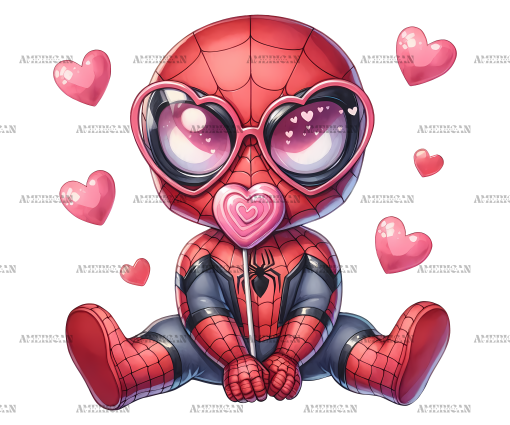 Valentine Spider DTF Transfer