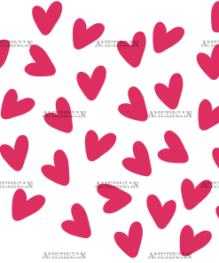 Valentines Day Hearts-16 UV DTF Transfer