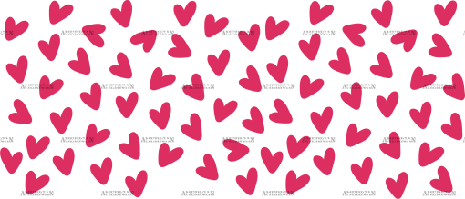 Valentines Day Hearts-16 UV DTF Transfer