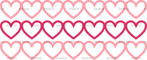 Valentines Day Hearts-18 UV DTF Transfer