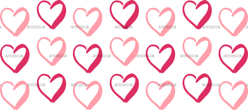 Valentines Day Hearts-7 UV DTF Transfer