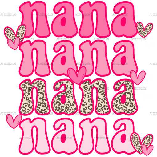 Valentines Day Nana DTF Transfer