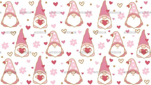 Valentines Gnomes-2 UV DTF Transfer