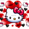 Valentines Kitty Xoxo UV DTF Transfer