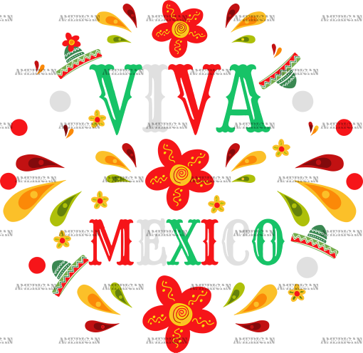 Viva Mexico-7 DTF Transfer