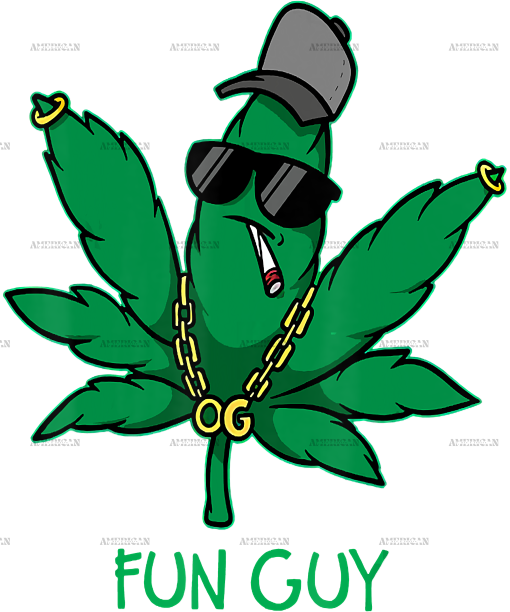Weed Fun Guy DTF Transfer