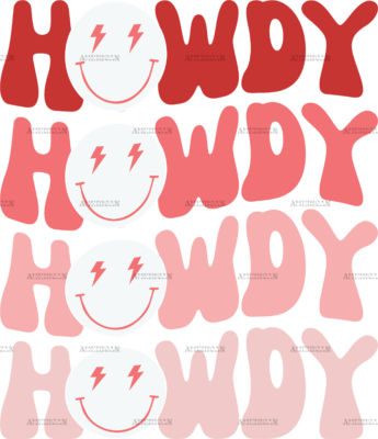 Western Valentines Howdy DTF Transfer