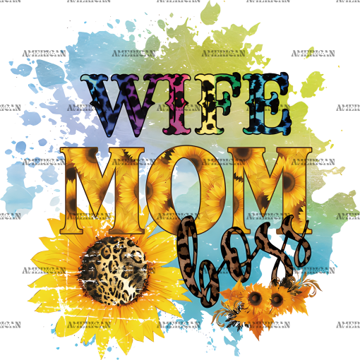 Wife Mom Boss DTF Transfer