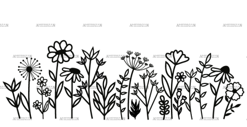 Wild Flowers-12 UV DTF Transfer