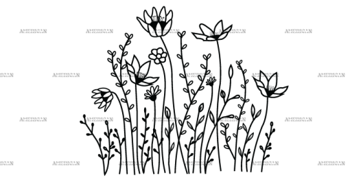 Wild Flowers-18 UV DTF Transfer
