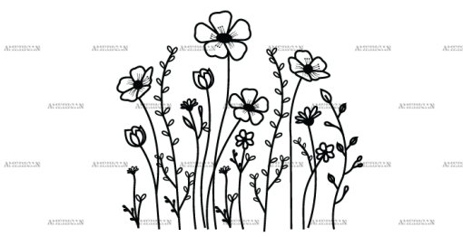 Wild Flowers-20 UV DTF Transfer