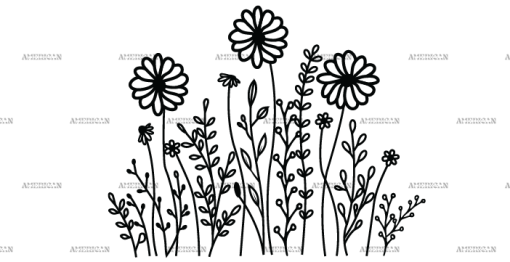 Wild Flowers-21 UV DTF Transfer