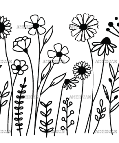 Wild Flowers-23 UV DTF Transfer