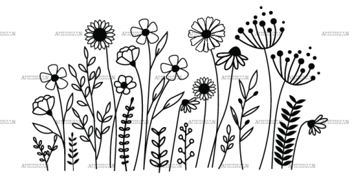 Wild Flowers-23 UV DTF Transfer