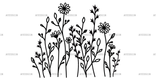 Wild Flowers-26 UV DTF Transfer