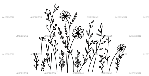 Wild Flowers-5 UV DTF Transfer