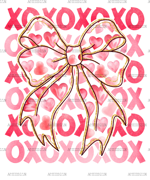 Xoxo Bow-2 DTF Transfer