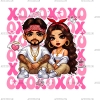 Xoxo Couple-5 DTF Transfer