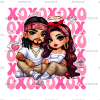 Xoxo Couple-7 DTF Transfer