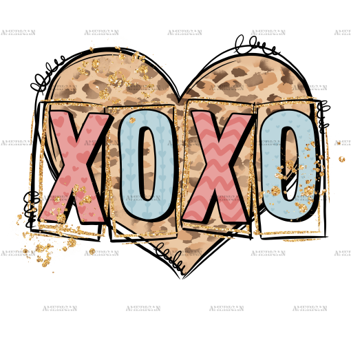 Xoxo Heart DTF Transfer