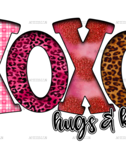 Xoxo Hugs And Kisses-3 DTF Transfer