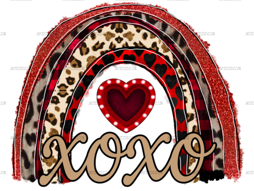 Xoxo Love Rainbow DTF Transfer
