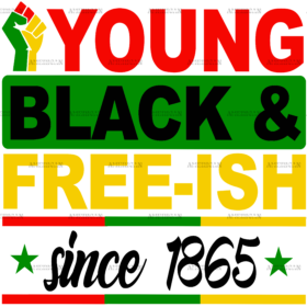 Young Black Freeish DTF Transfer