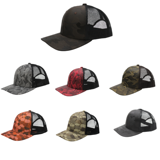 Patterned Meshback Caps