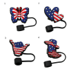 USA Flag Straw Toppers