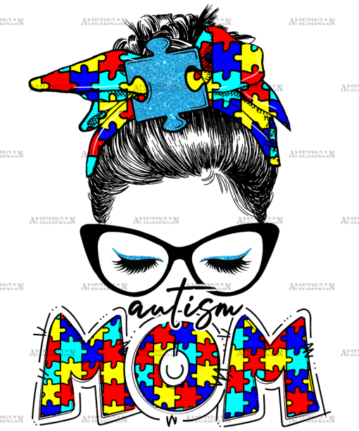 Autism Mom-4 DTF Transfer