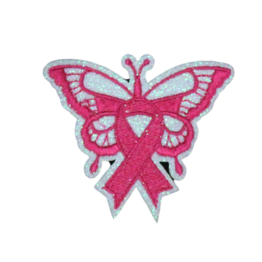 Breast Cancer Awareness Butterflies Patch (Small/Embroidery) - Image 4