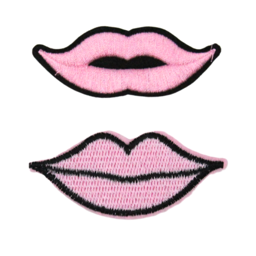 Baby Pink Lips Patch (Small/Embroidery)