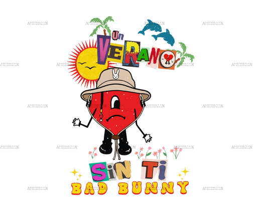 Bad Bunny Un Verano Sin Ti 4 Dtf Transfer