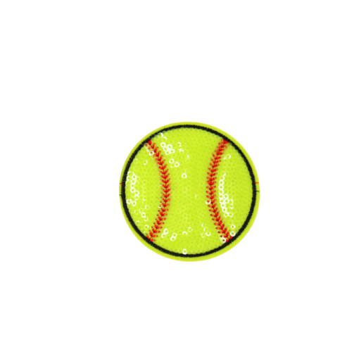 Green Softball Patch (Small/Sequin) - Image 3
