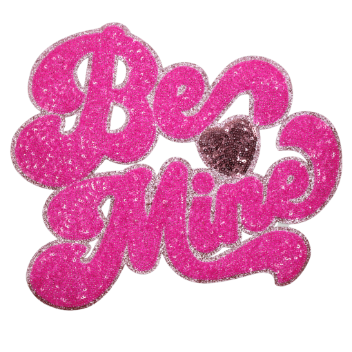 Be Mine Pink Patch (Large/Sequin)