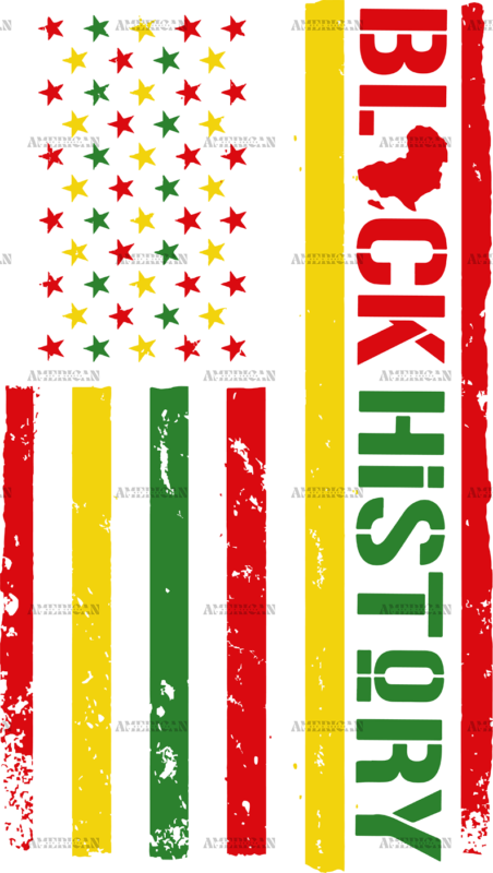 Black History Flag DTF Transfer