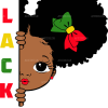 Black History Little Girl DTF Transfer