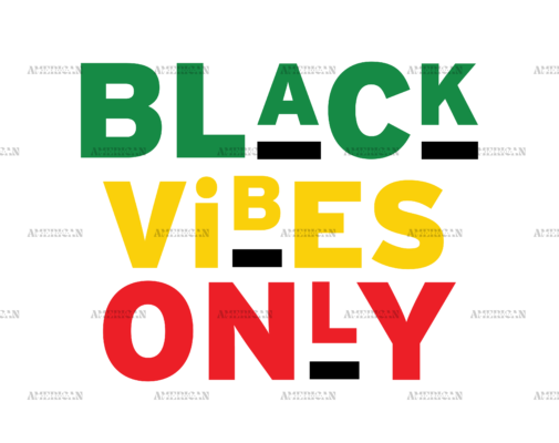 Black Vibes Only DTF Transfer