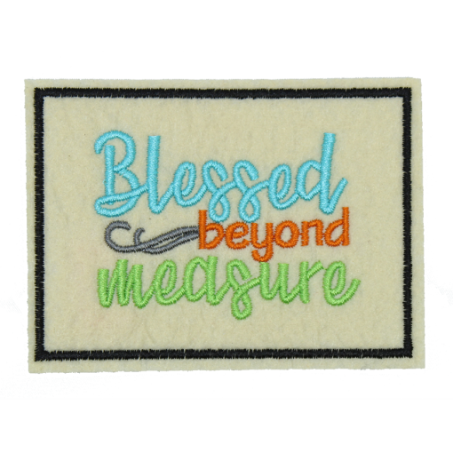 Blessed Beyond Measure (Small/Embroidery)