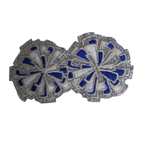 Cheer Glitter Pom Pom Patch (Small/Embroidery) - Image 3