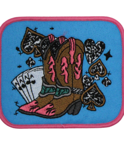 Ace Cowgirl Boots Patch (Medium/Embroidery)