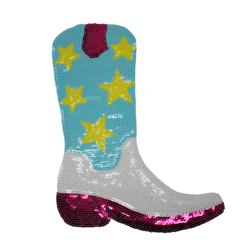 Cowgirl Boots Patch (Large/Sequin) - Image 2