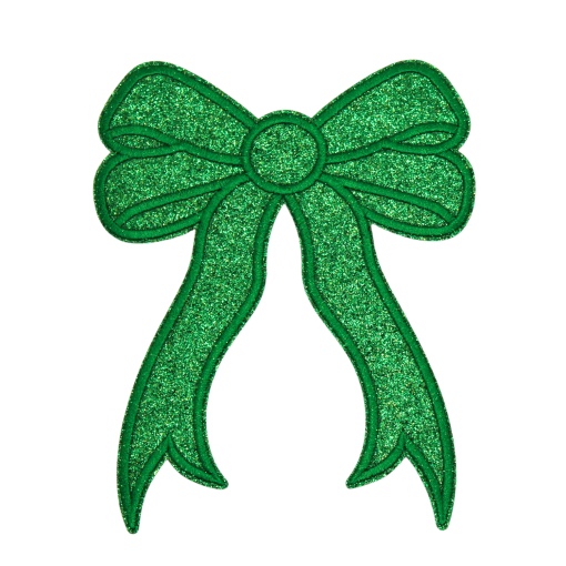 Side Bow Glitter Patch (Medium/Embroidery) - Image 3
