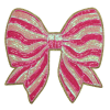 Pink Bow Patch (Large/Sequin)
